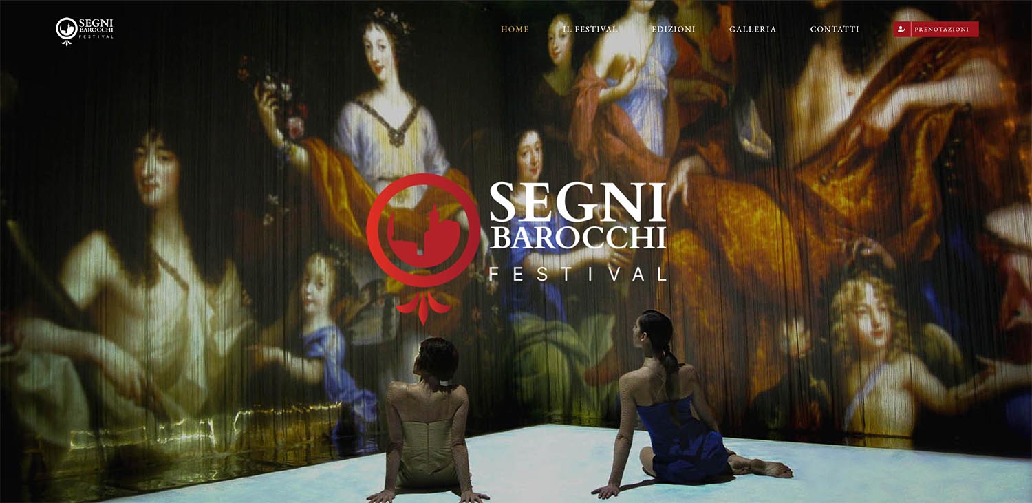 realizzazione sito internet Segni Barocchi Festival